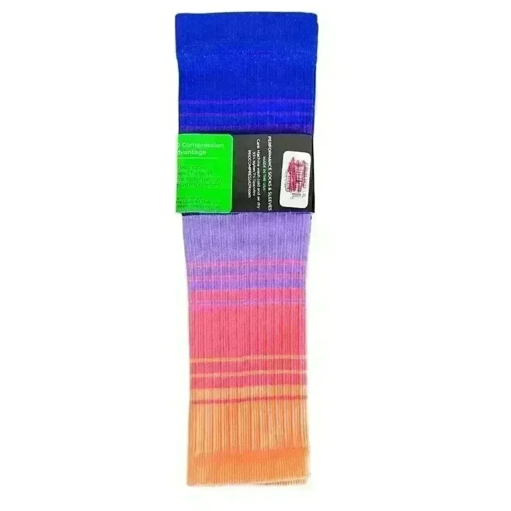 NWT PC Pro Compression Women's L/XL Florida Skies‎ Knee-High Marathon Sleeve USA